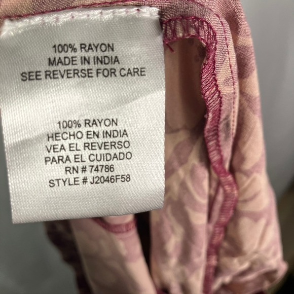 Patrons of Peace Floral Maxi Skirt in Burgundy and Cream - Picture 10 of 13